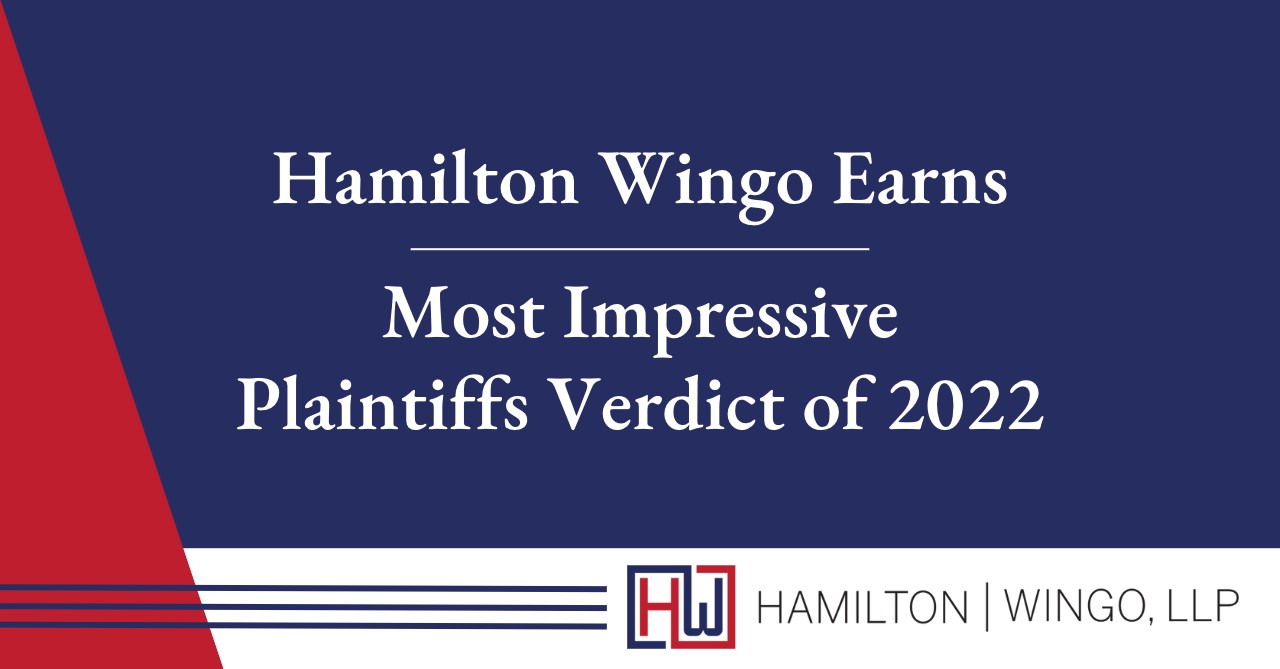 Hamilton Wingo Plaintiffs Verdict